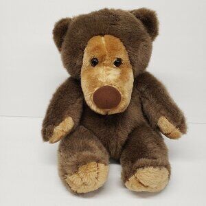 Animal Playthings 12" Brown Tan Teddy Bear Long Nose Vintage 1986 HTF Plush